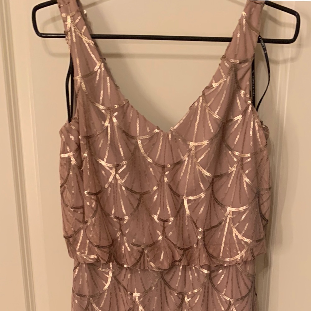 Sequin designer bridesmaid dress